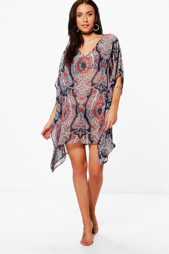 Alice All Over Printed Beach Kaftan